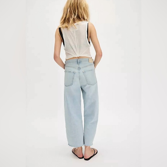 Brand New With All Tags Citizens of Humanity Ayla Raw Hem Crop Jeans. Size 28. - Picture 2 of 10